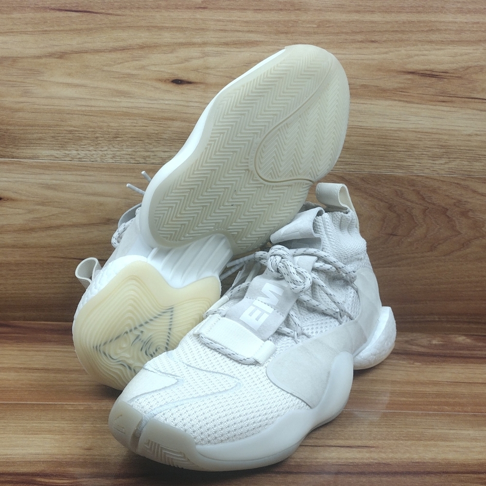 Adidas Crazy BYW PRD Pharrell "Now is Her Time" Cream White EG7727 Sz 11 NEW - Picture 1 of 8